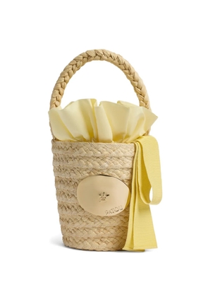 Patou GG braided-handle bucket bag - Neutrals