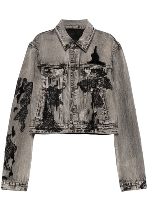 JNBY distressed denim jacket - Grey