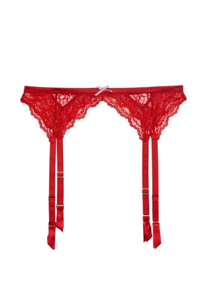 Fleur Du Mal Bianca bow-detail garter - Red