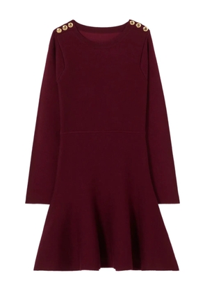 Claudie Pierlot button-detailed flared knitted dress