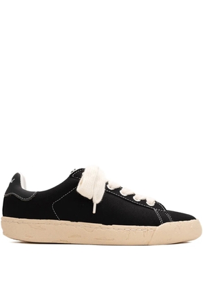 General Scale. past sole canvas sneakers - Black