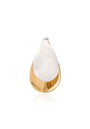 Charlotte Chesnais two-tone petal-shape earring - Gold