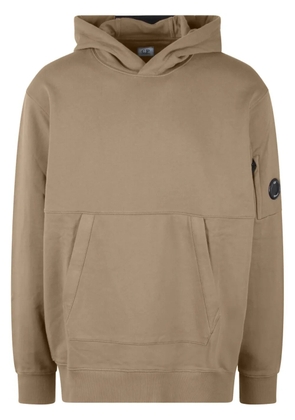C.P. Company logo-patch hoodie - Neutrals