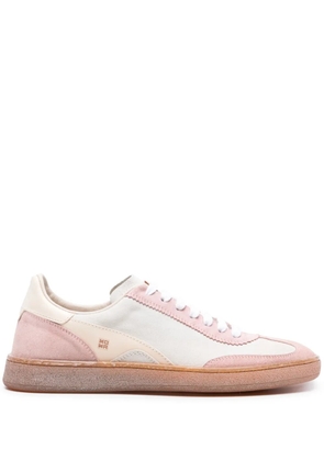 Moma panelled suede sneakers - White