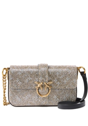 PINKO mini Love One cross body bag - Gold