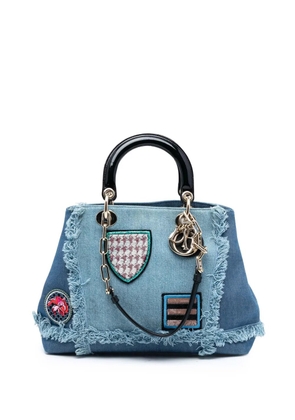 Christian Dior Pre-Owned 2015 Denim Patch D Light satchel - Blue