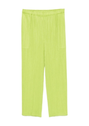 Pleats Please Issey Miyake pleated trousers - Green