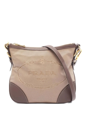 Prada Pre-Owned logo-detail shoulder bag - Neutrals