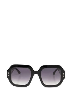 Isabel Marant Eyewear studded geometric-frame sunglasses - Black