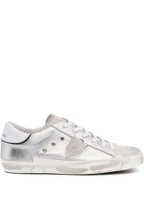 Philippe Model Paris side-logo patch sneakers - Silver