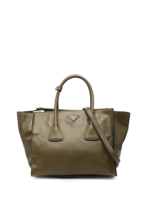 Prada Pre-Owned 2000-2025 Glace Calf Twin Pocket Double Handle satchel - Brown