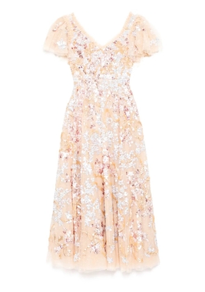 Needle & Thread Daning ribbon gown - Gold