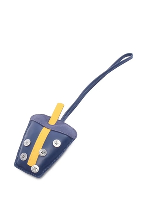 Hermès Pre-Owned 2010s blue button bag charm