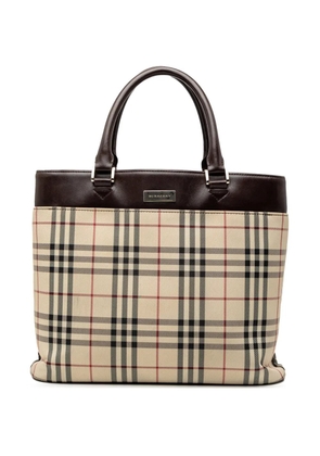 Burberry Pre-Owned 2000-2017 House Check Canvas tote bag - Brown