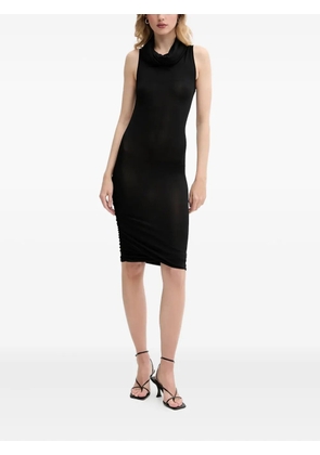 Rick Owens Lilies sleeveless draped midi dress - Black