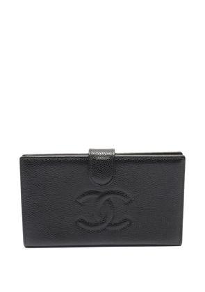 CHANEL Pre-Owned 2000-2002 logo wallet - Black