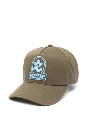 DSQUARED2 rubberised-logo cap - Green