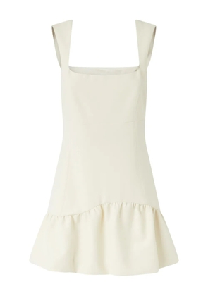 PINKO ruffle-hem mini dress - White