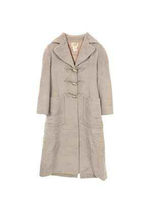 Hermès Pre-Owned 2000s pocket long coat - Neutrals
