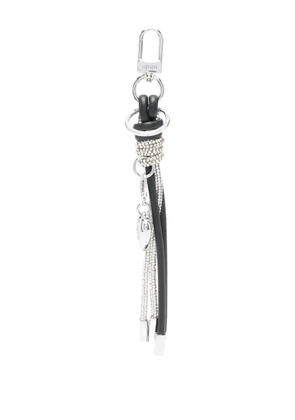 Maje heart-charm tassel keyring - Silver