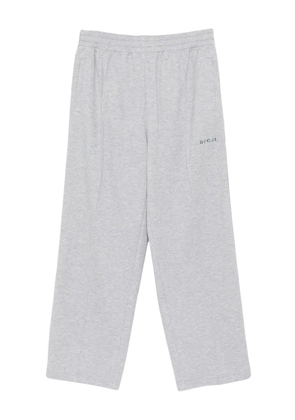 Gucci side-stripe cotton pants - Grey