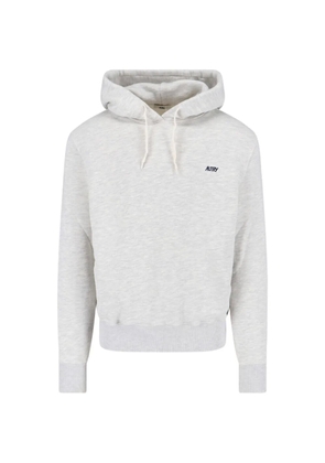 Autry logo-embroidered hoodie - Grey