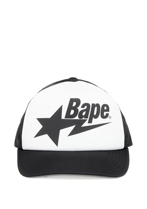 A BATHING APE® star-mesh cap - Black