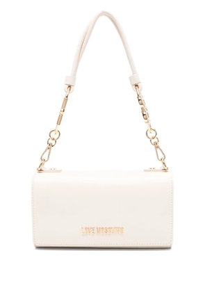 Love Moschino logo-lettering shoulder bag - Neutrals