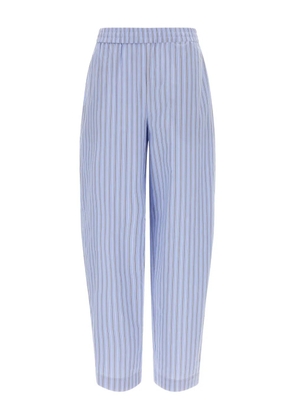 ROTATE BIRGER CHRISTENSEN striped-pattern tapered trousers - Blue