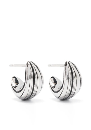 LEMAIRE Girasol striped earrings - Silver