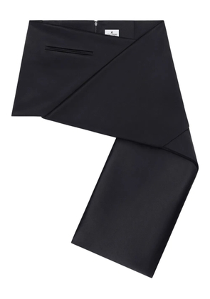 Courrèges folded panelled mini skirt - Black