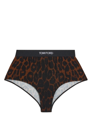 TOM FORD logo-print briefs - Black