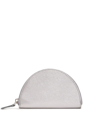 Maison Margiela Halfmoon leather wallet - Silver