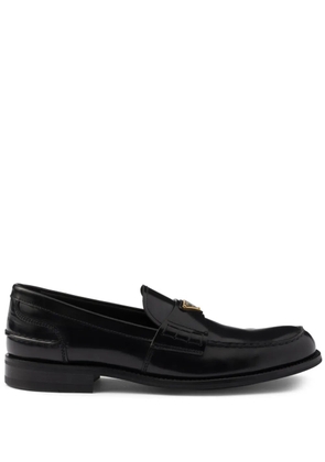 Prada leather loafers - Black