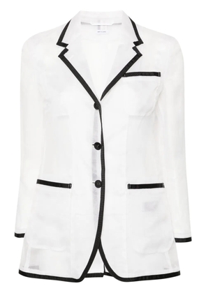 Thom Browne semi-sheer organza blazer - Neutrals