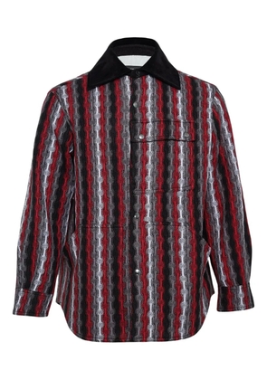 Andersson Bell striped knitted shirt - Red