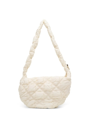 CARLYN Cozy quilted shoulder bag - Neutrals