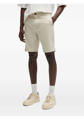BOSS zip-fly flat-front shorts - Neutrals