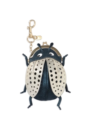 Anya Hindmarch Bug charm keyring - Blue