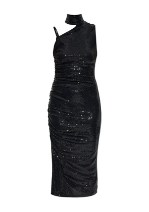 Versace Jeans Couture sequinned high-neck dress - Black