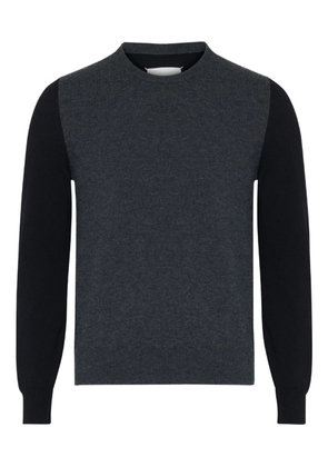 Maison Margiela contrast-panel wool sweater - Grey