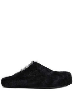 Marni Fussbet Sabot calf-hair slippers - Black