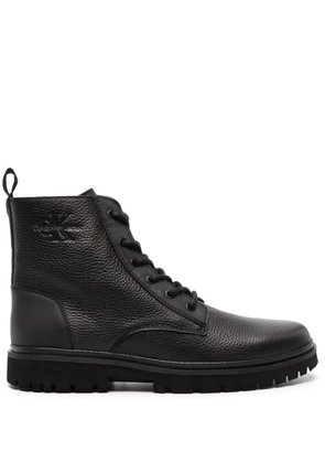 Calvin Klein Jeans 40mm leather boots - Black