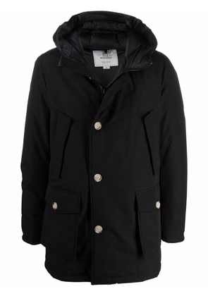 Woolrich down-feather hooded coat - Black