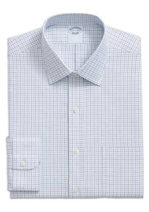 Brooks Brothers checked-patterned shirt - White