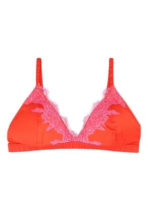 Love Stories Bowie lace-trimmed triangle bra - Red