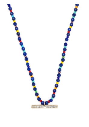 LUIS MORAIS 14kt yellow gold diamond beaded necklace