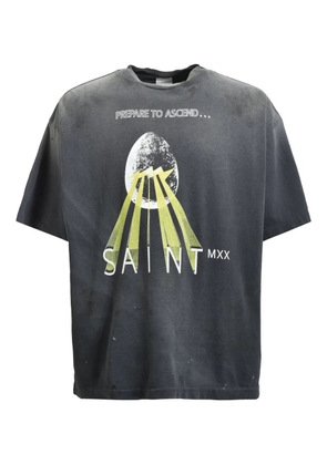 SAINT MXXXXXX graphic-print T-shirt - Grey