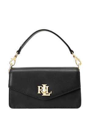 Polo Ralph Lauren logo-detail leather tote bag - Black