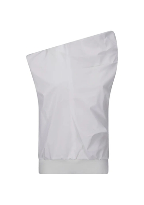 sacai poplin pullover top - White